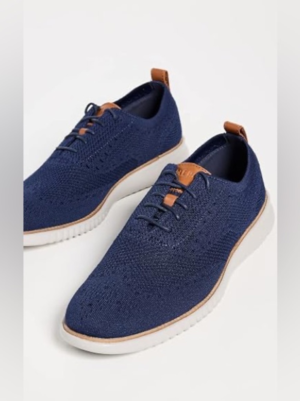Men’s COLE HAAN 2.0 ZeroGrand Stitchlite navy blue oxfords- Size 14
